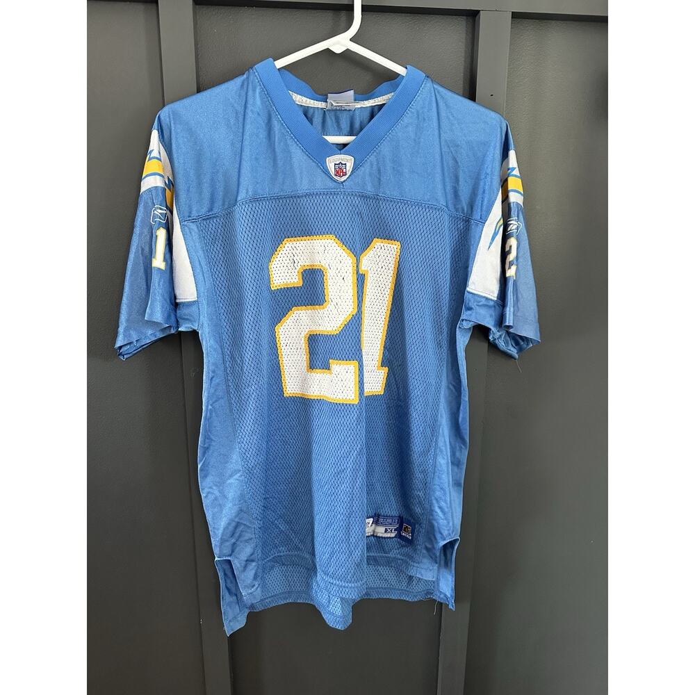 Reebok Youth SD Chargers Ladainian Tomlinson #21 Football Jersey Blue Size XL